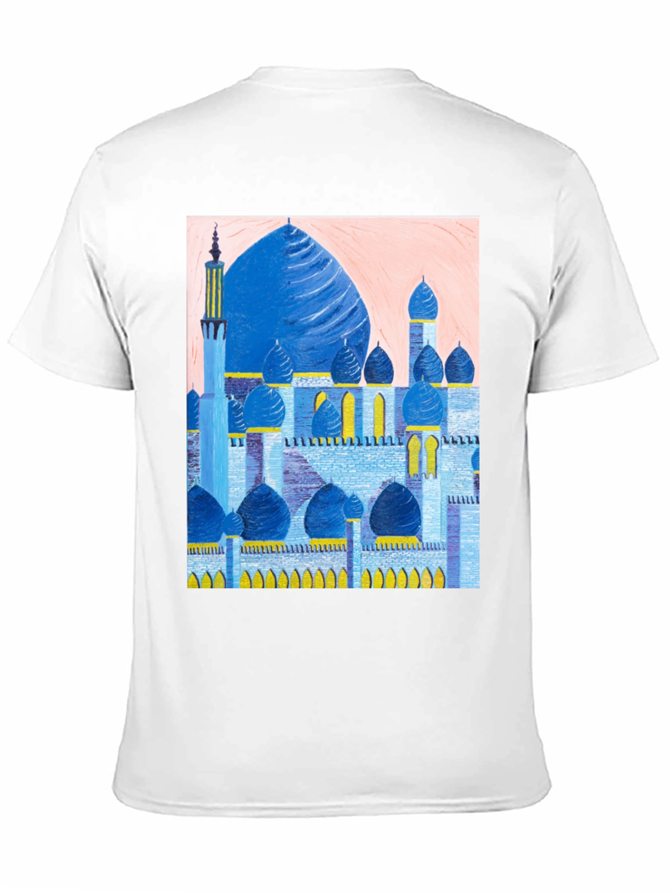 Mosque Graphic Print Black T-Shirt