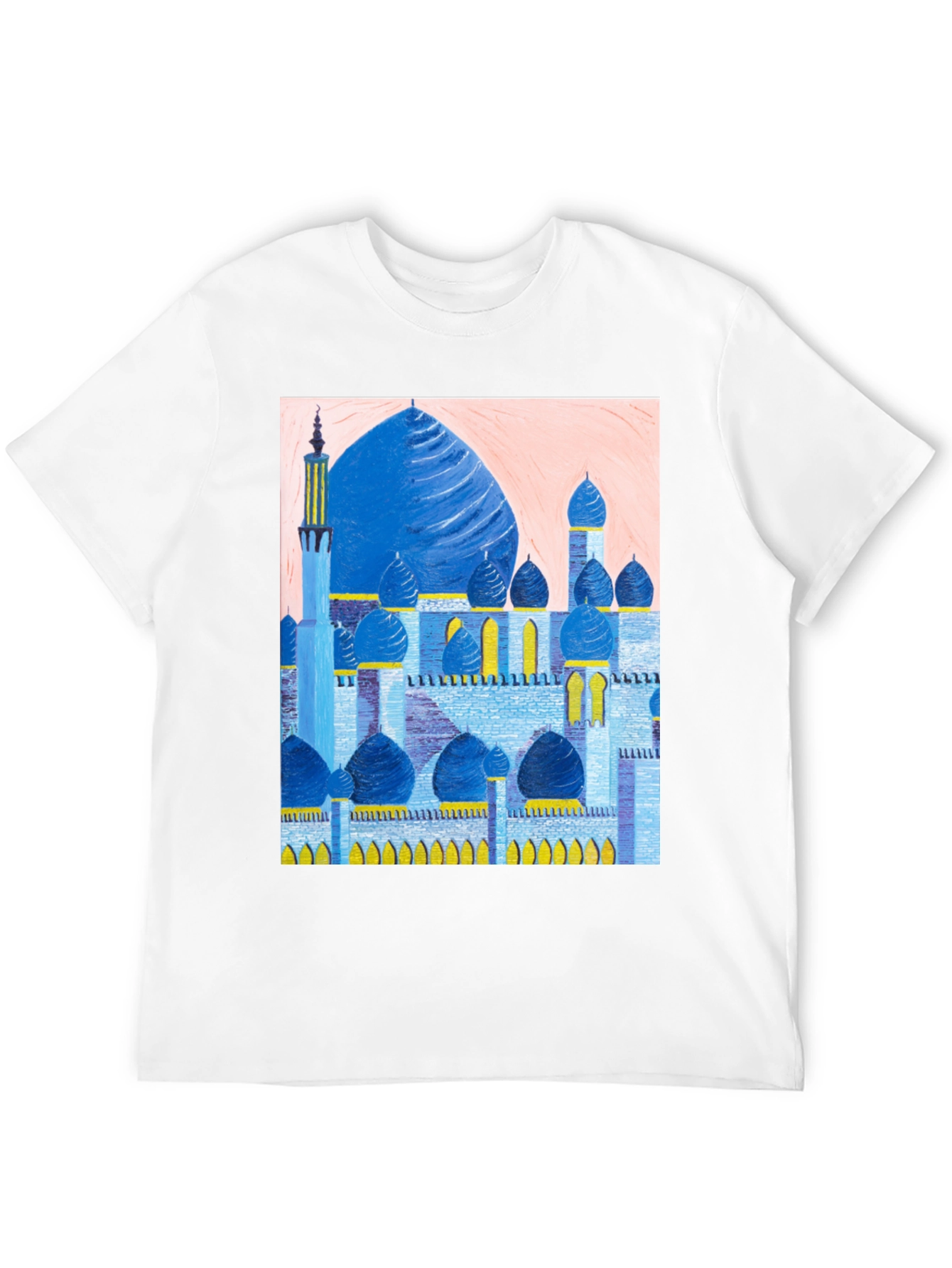 Mosque Graphic Print Black T-Shirt
