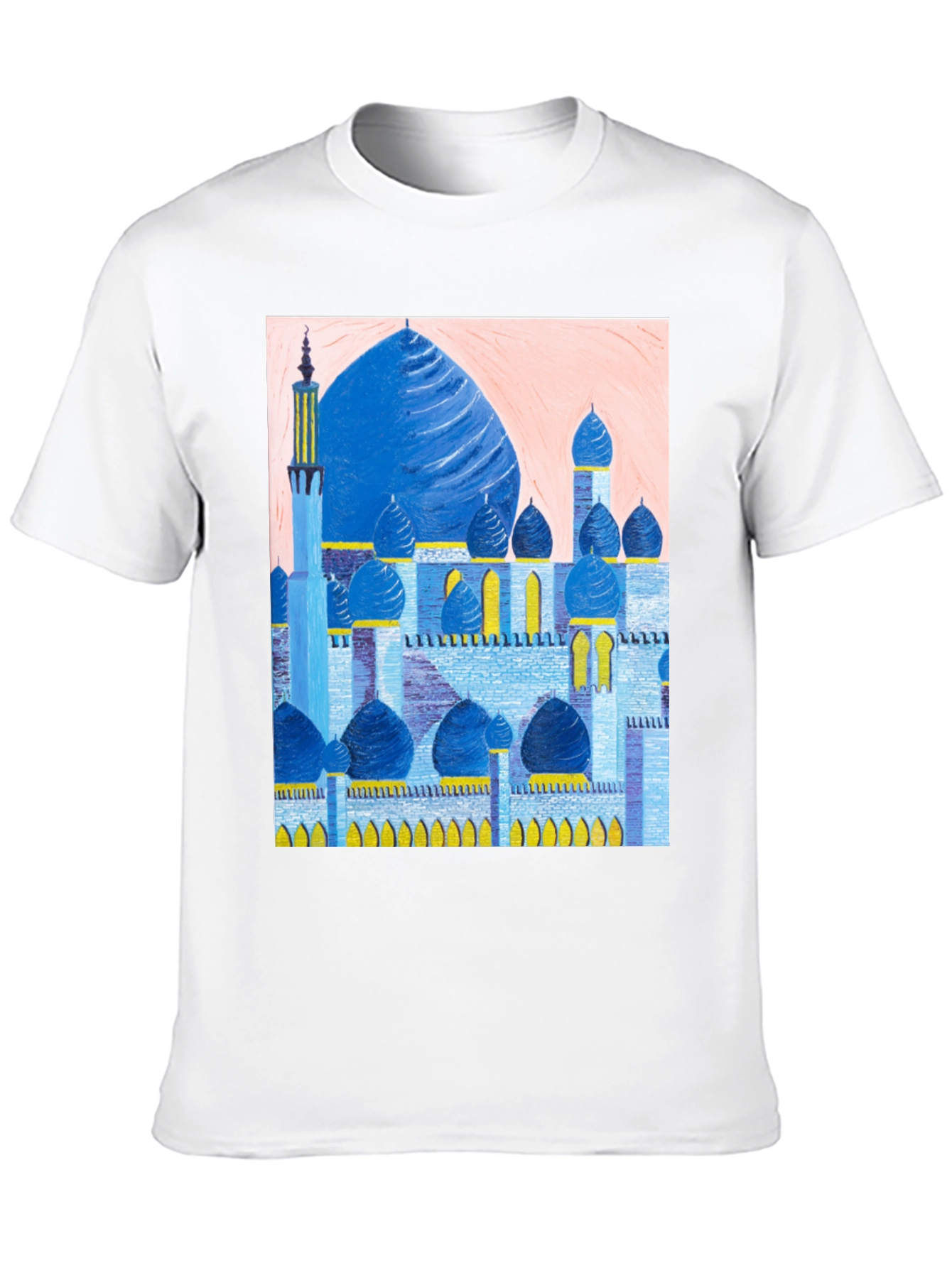 Mosque Graphic Print Black T-Shirt