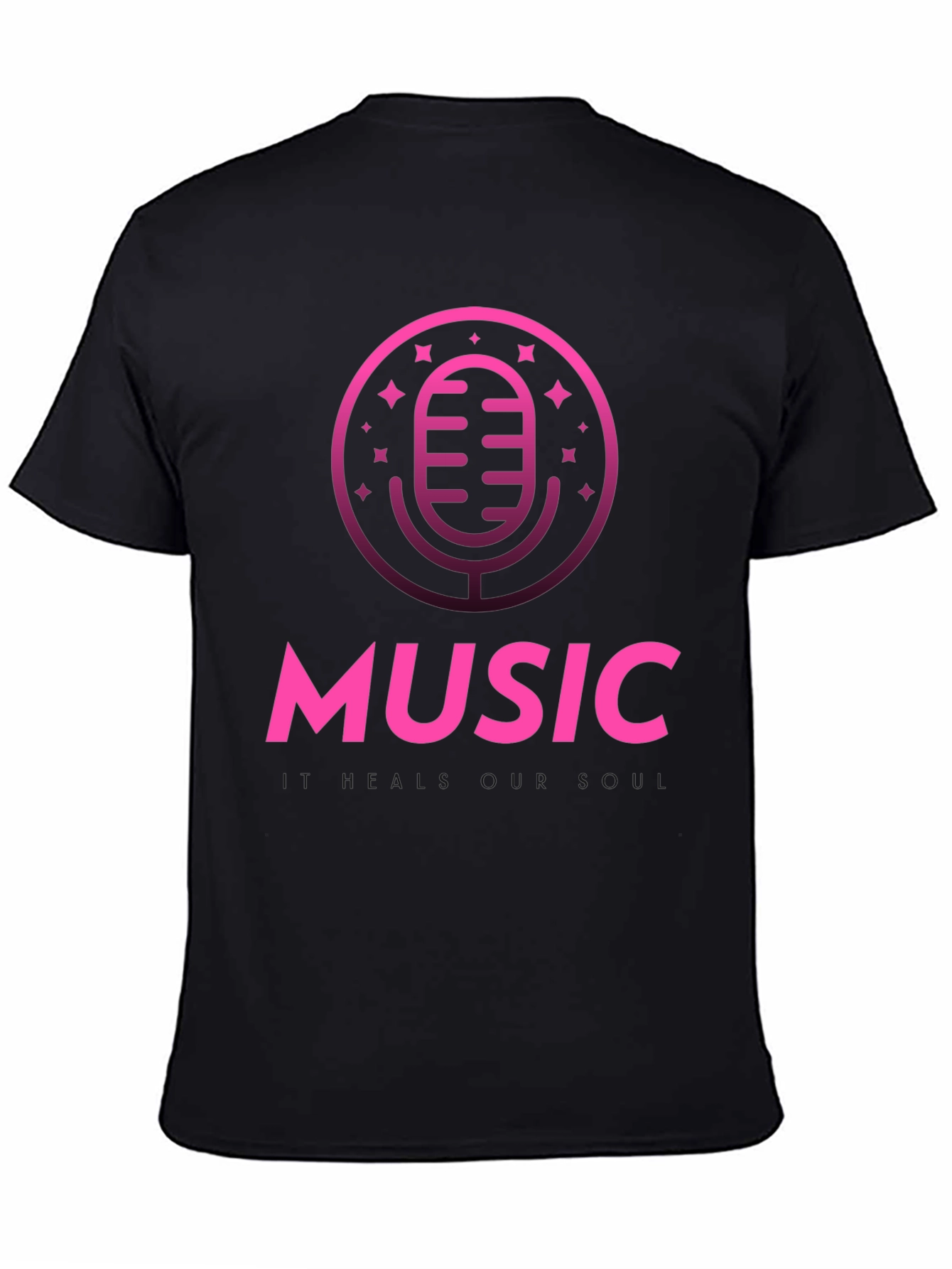 Music T-Shirt - Microphone Graphic