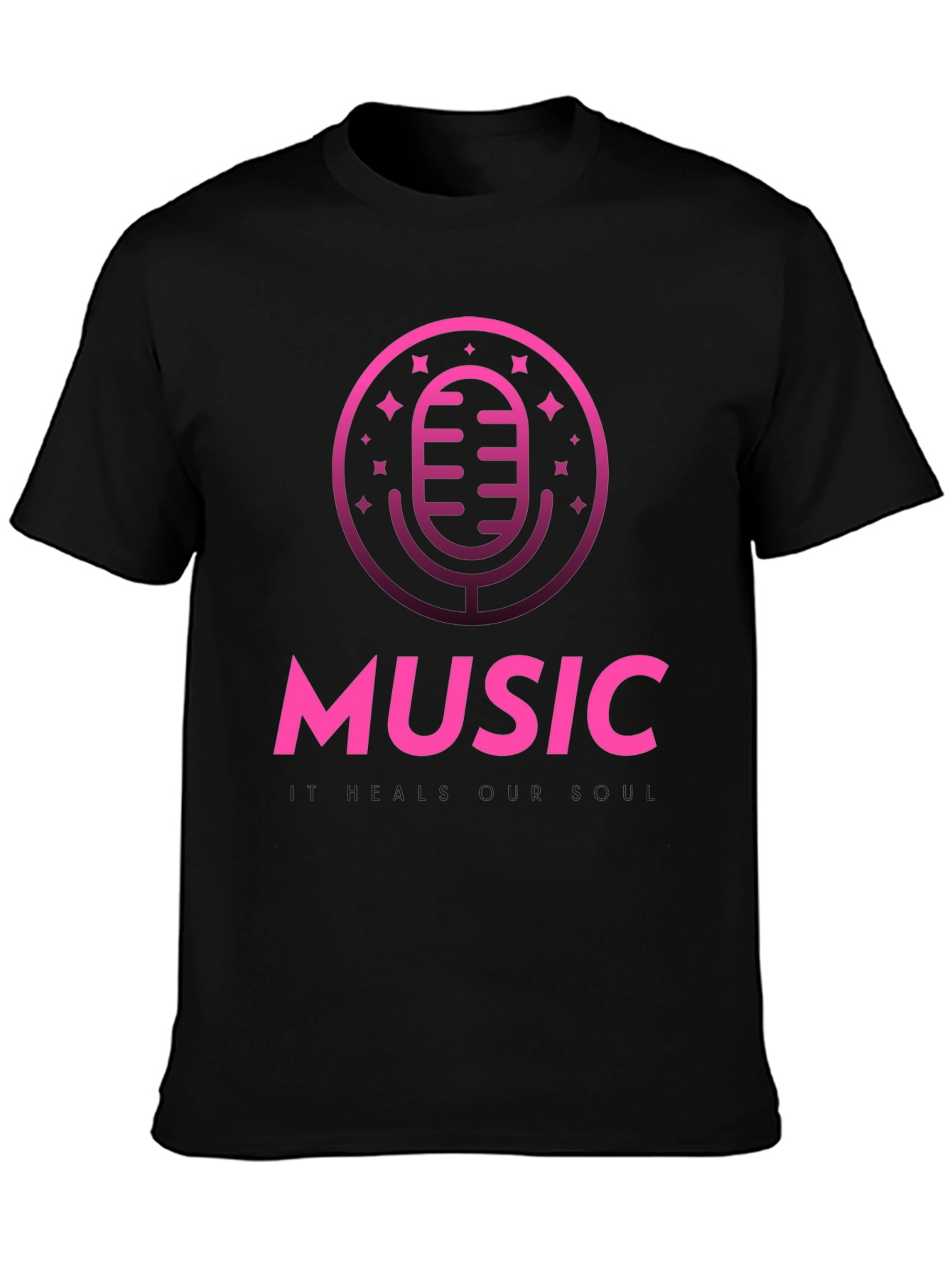 Music T-Shirt - Microphone Graphic