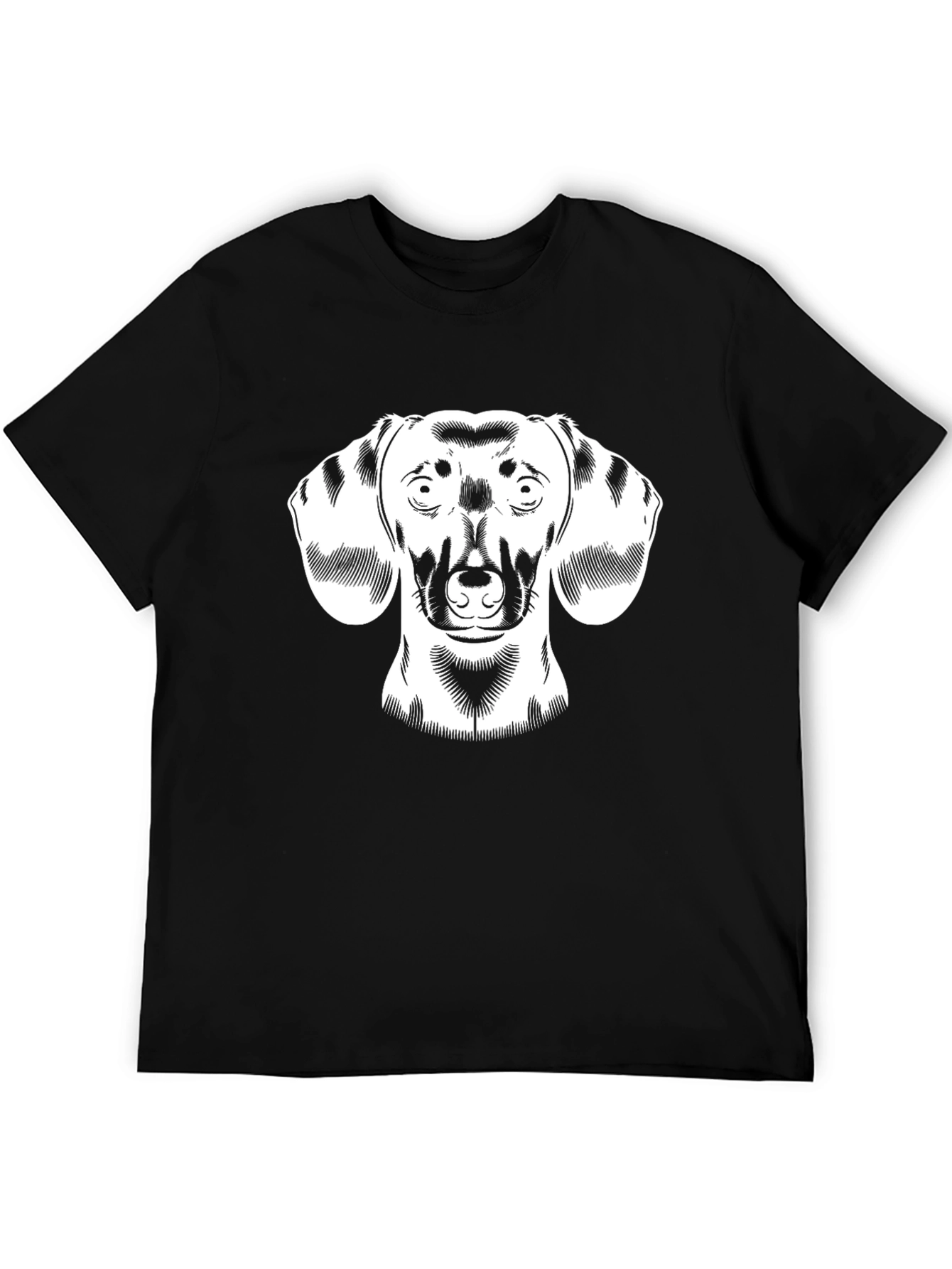 Dachshund Graphic Tee - Black Cotton Comfort