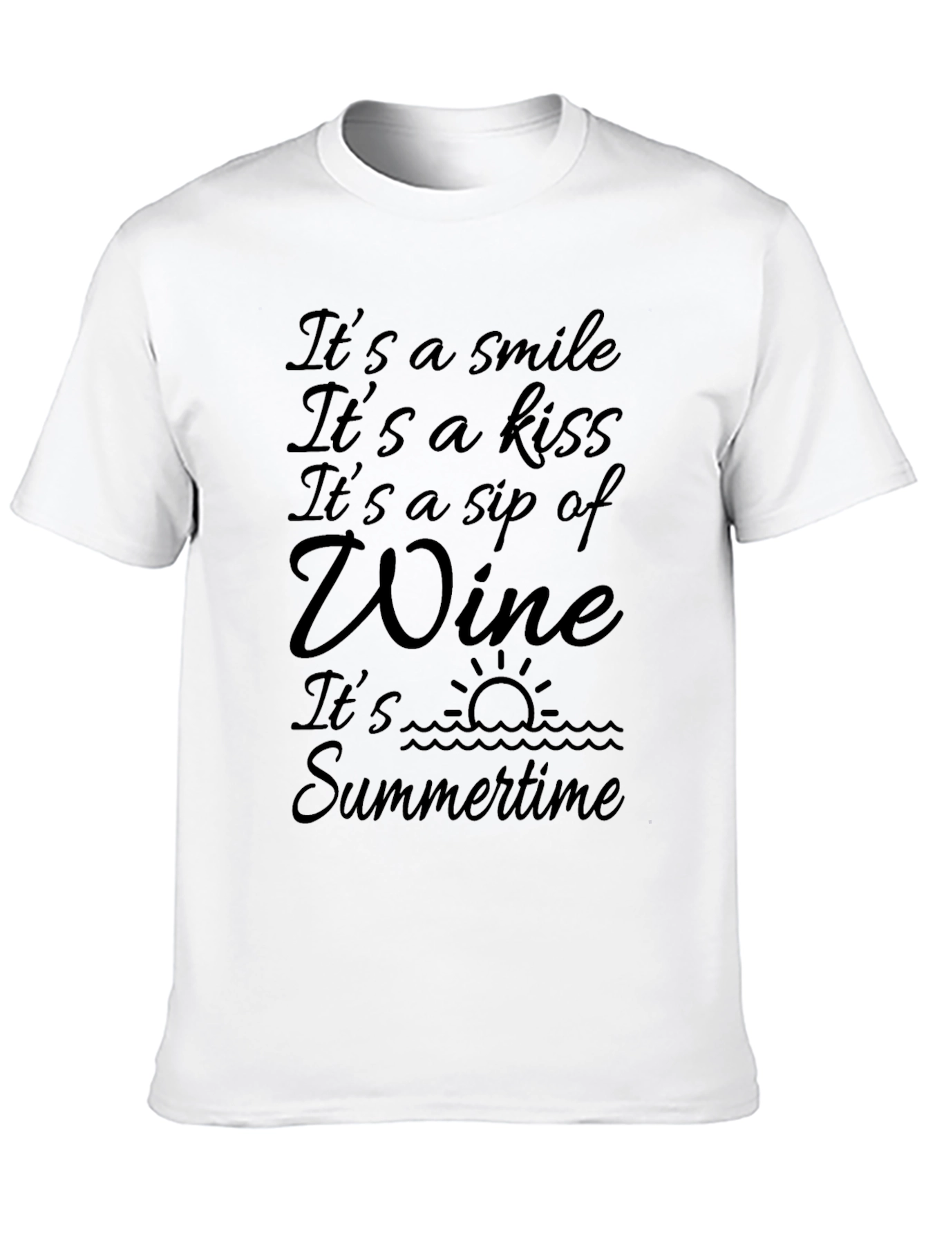 Its Wine OClock Tee - Summer Vibes