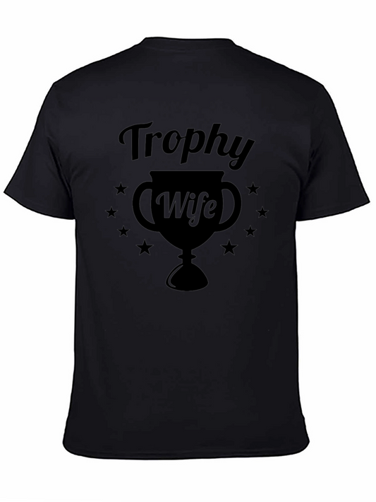 Trophy Wife Graphic Tee - Black Casual T-Shirt