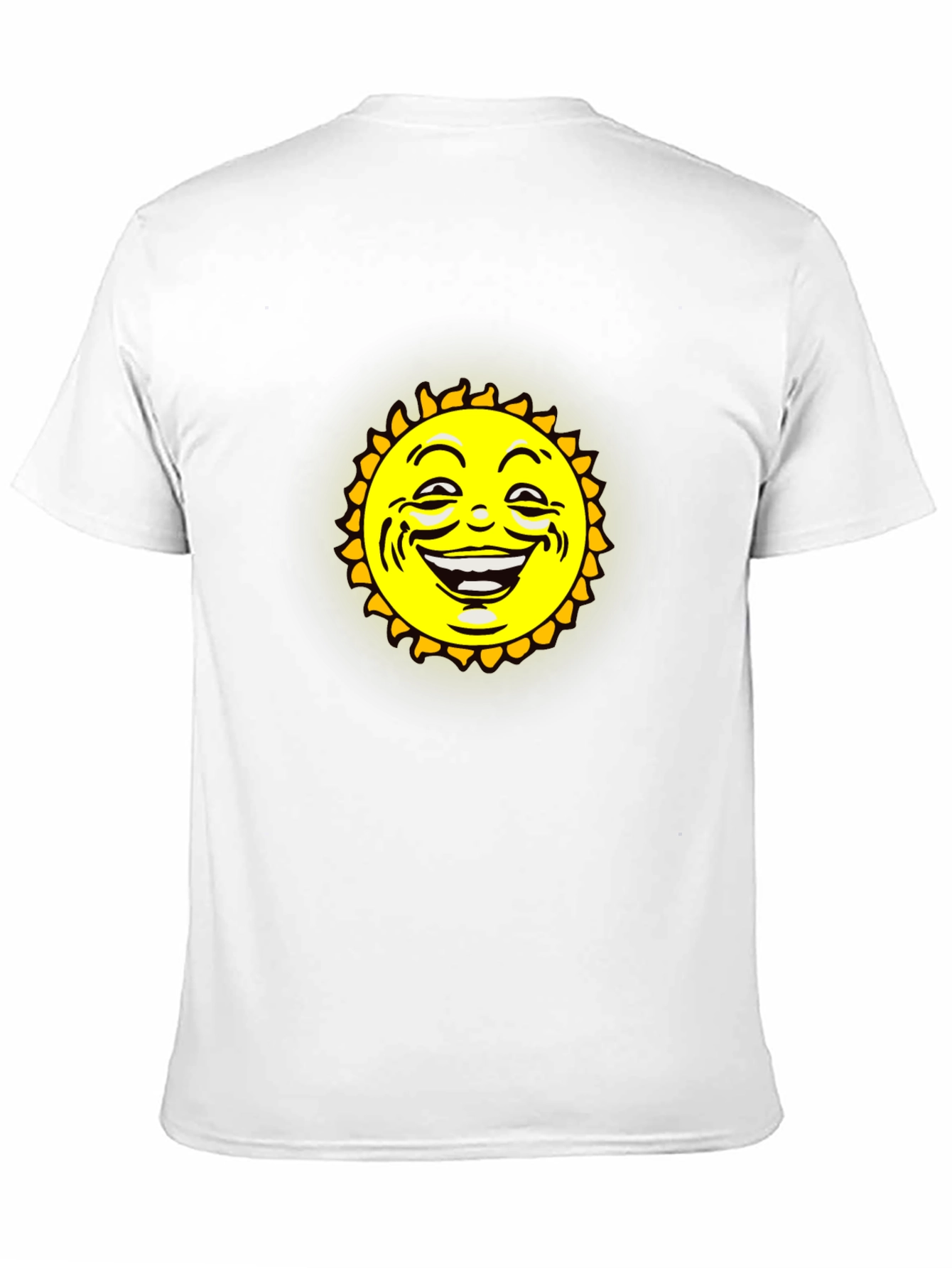 Smiling Sun Graphic Black T-Shirt