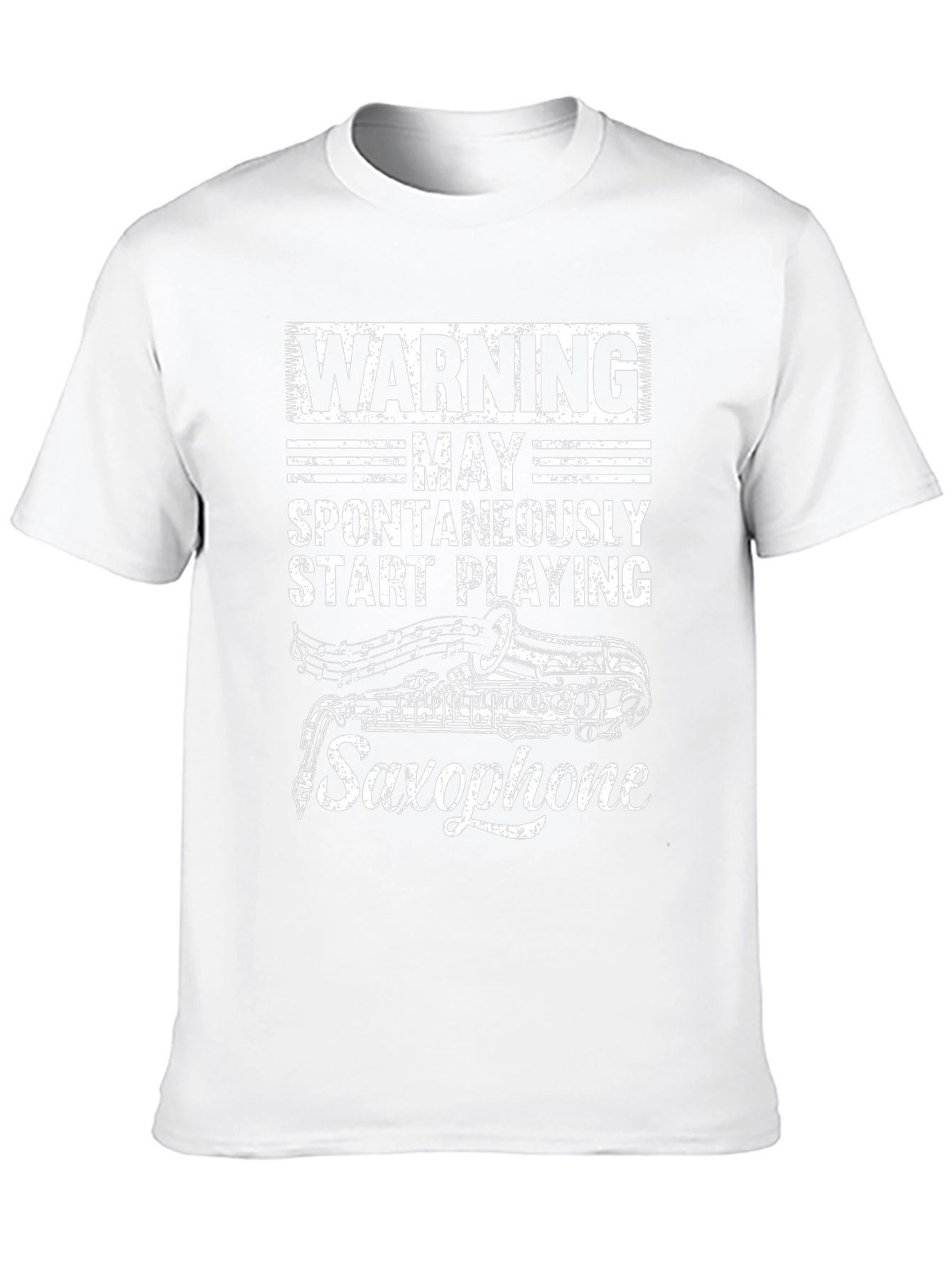 Warning May Spontaneously Play Saxophone T-Shirt
