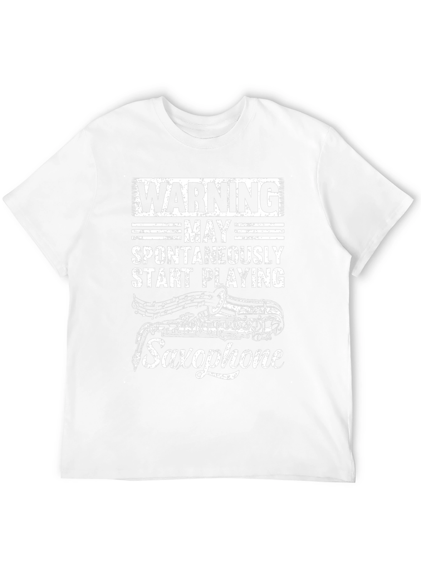 Warning May Spontaneously Play Saxophone T-Shirt