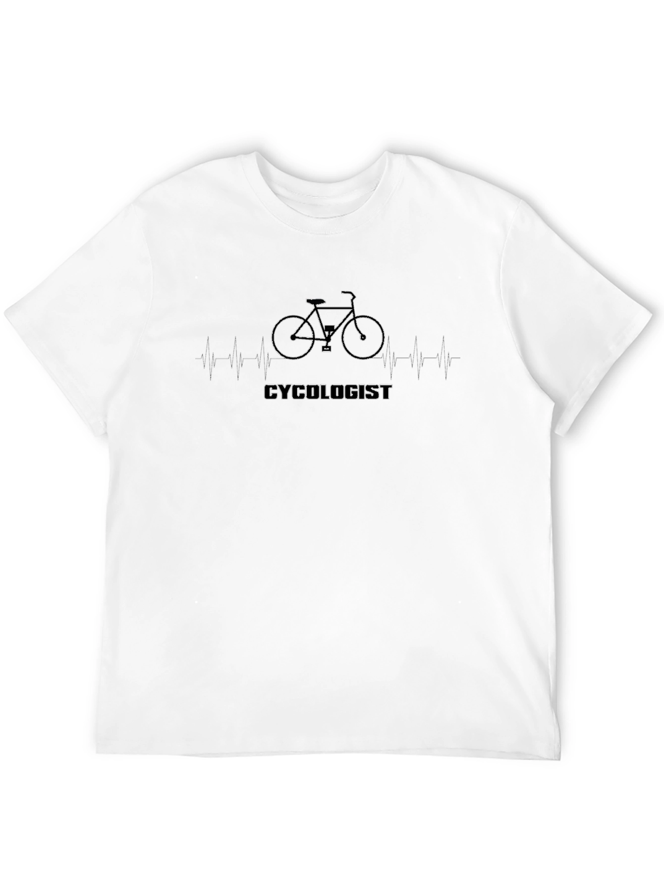 Cyclologist Heartbeat T-Shirt - Cycling Enthusiast