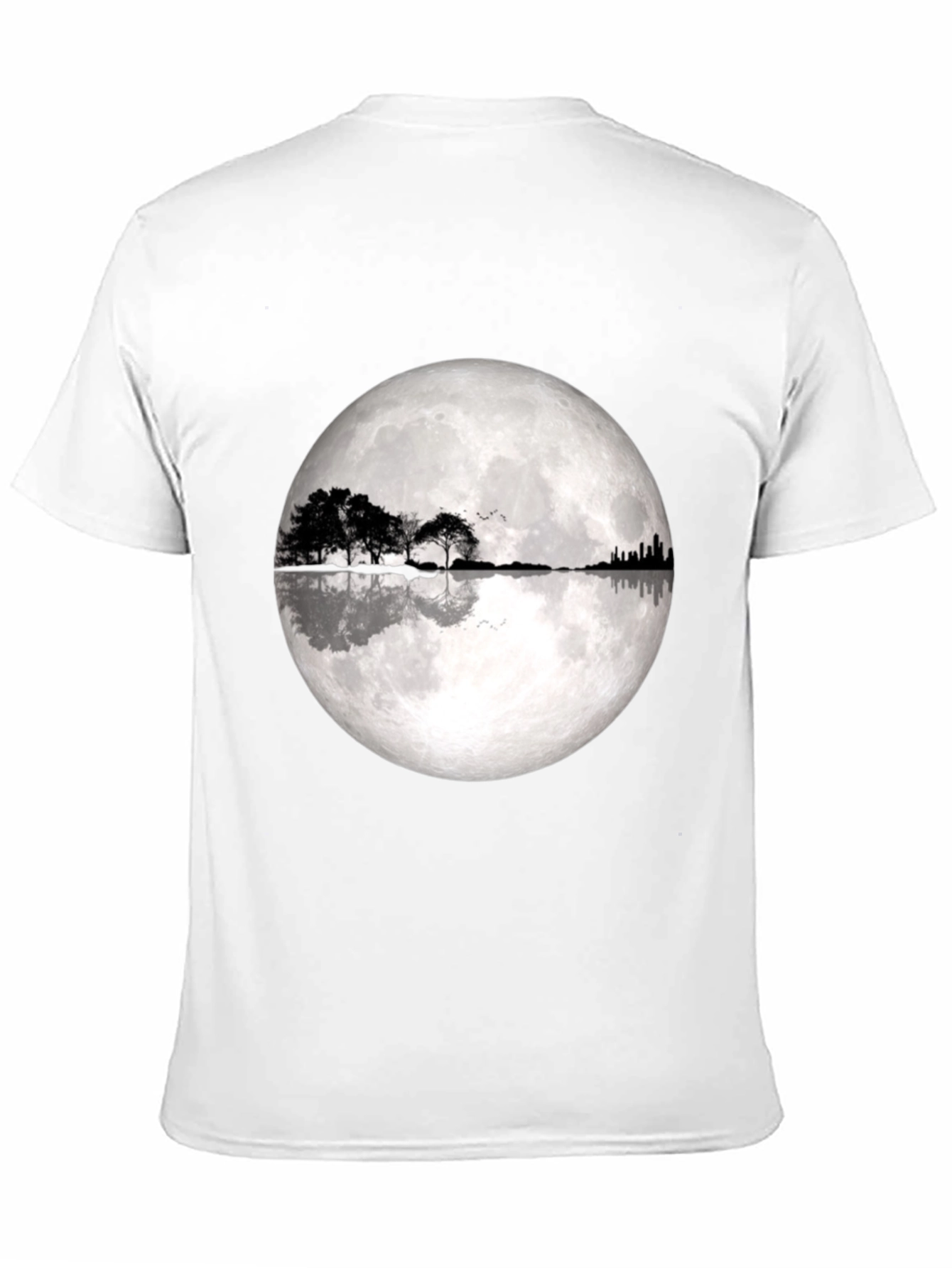 Moonlight Trees Graphic T-Shirt - Black