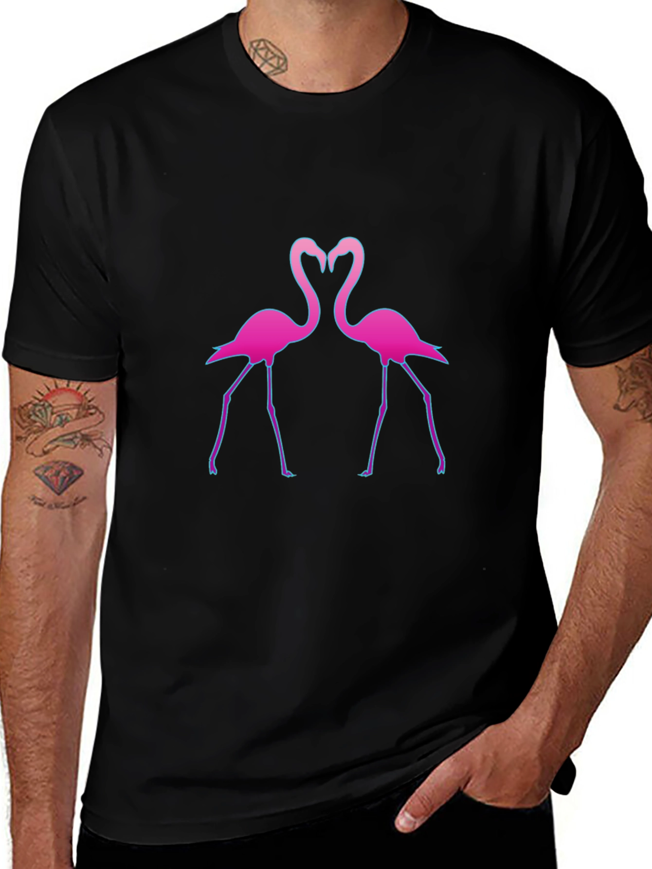 Flamingo Love T-Shirt - Stylish Graphic Tee