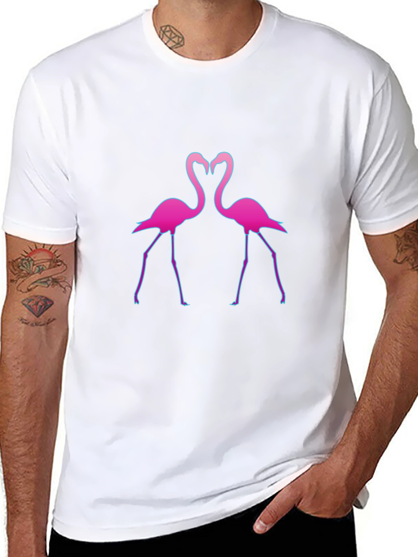 Flamingo Love T-Shirt - Stylish Graphic Tee
