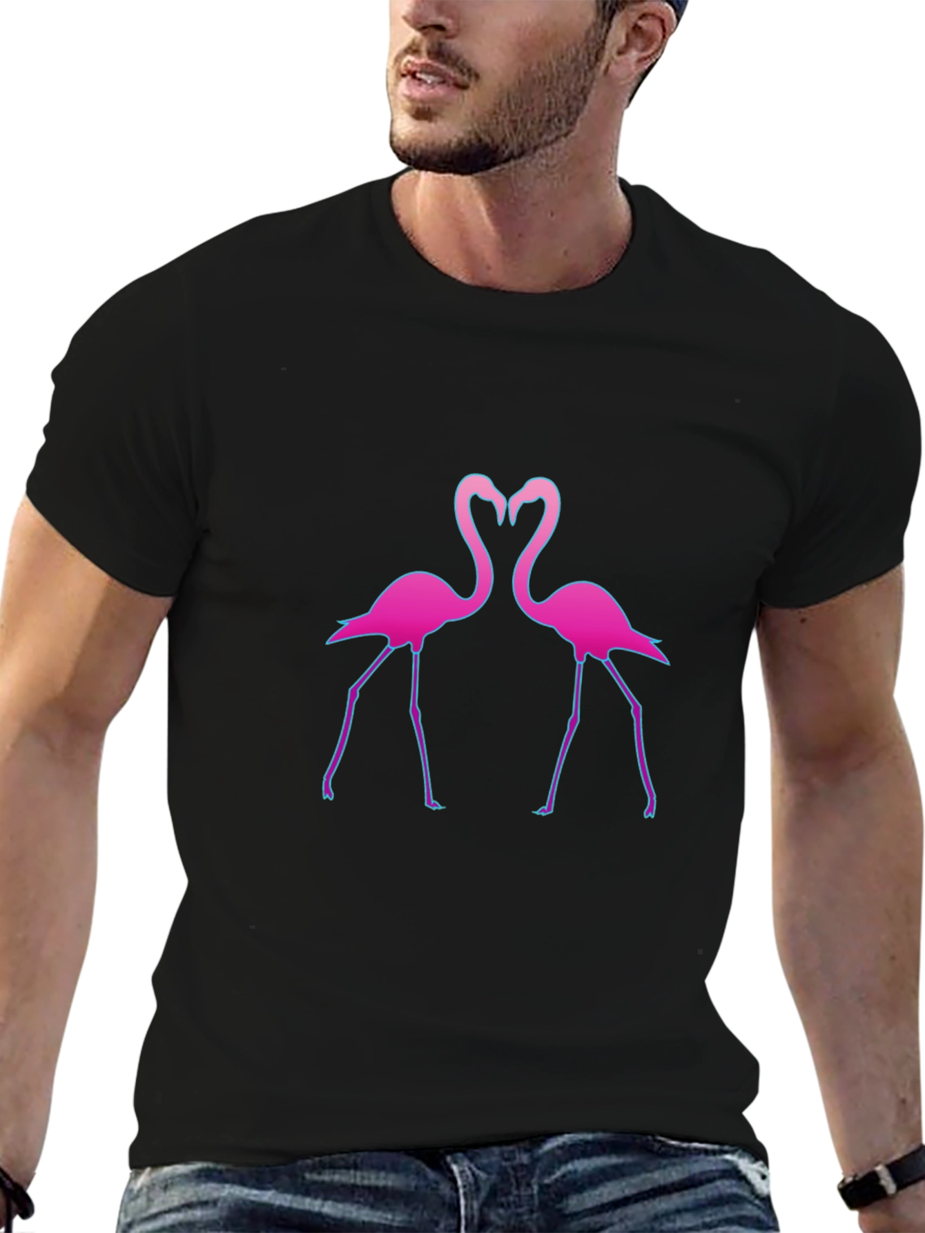Flamingo Love T-Shirt - Stylish Graphic Tee