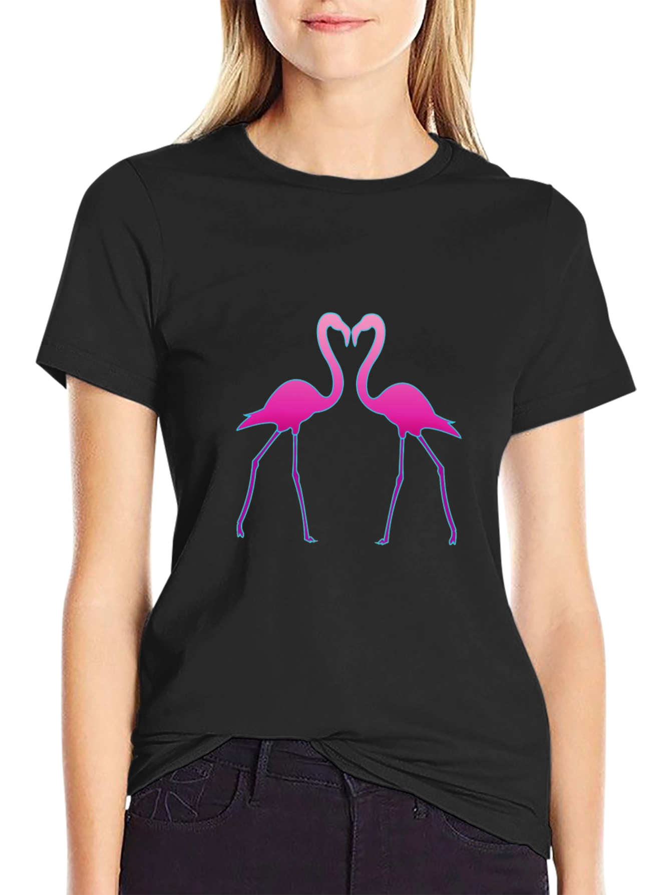 Flamingo Love T-Shirt - Stylish Graphic Tee