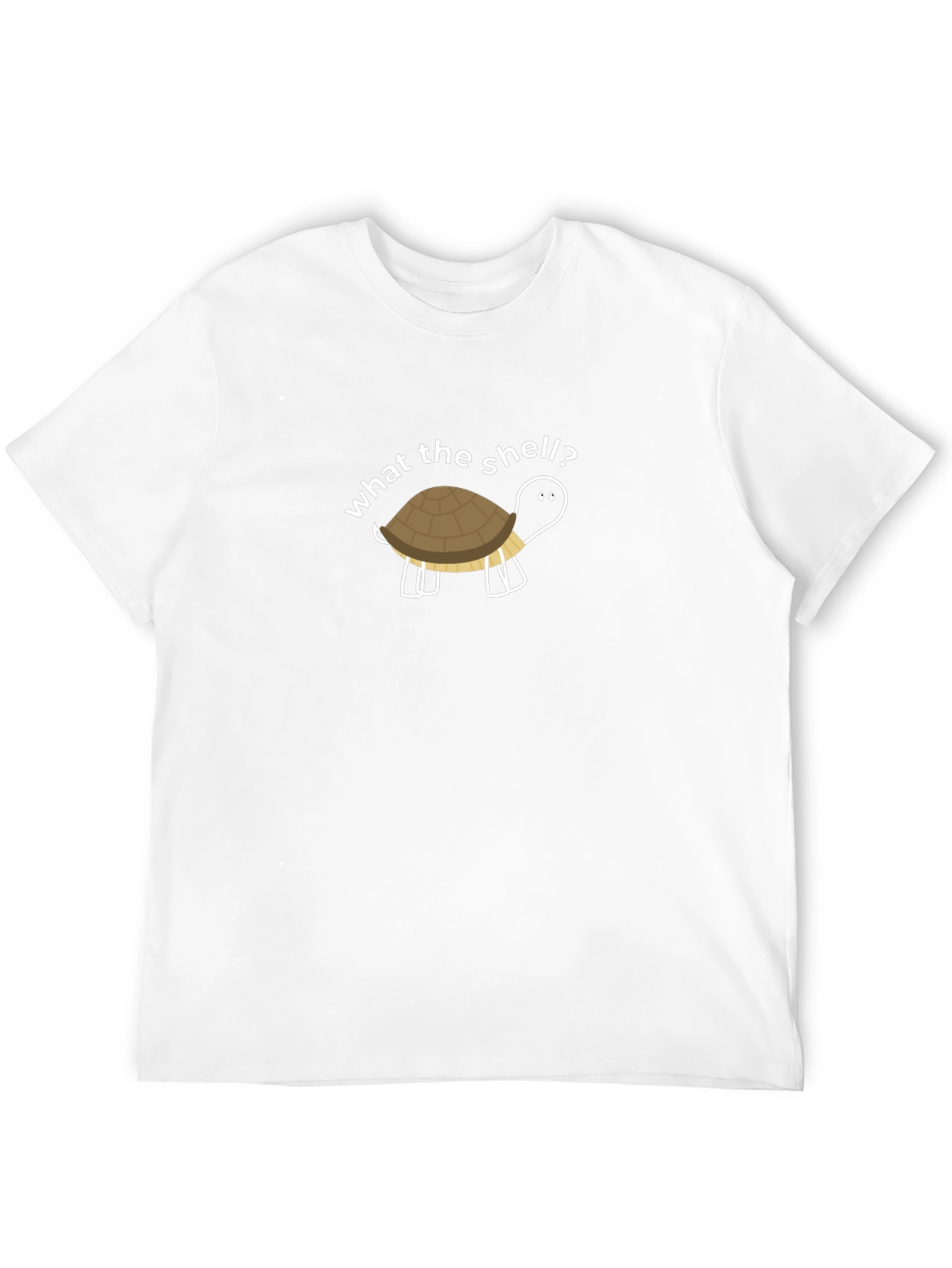 What the Shell? Turtle Graphic Black T-Shirt
