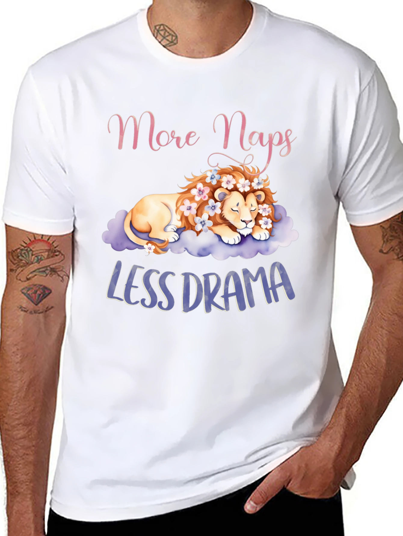 More Naps Less Drama Graphic T-Shirt