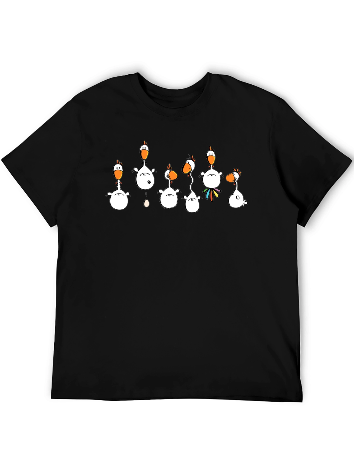 Funny Chicken T-Shirt - Black