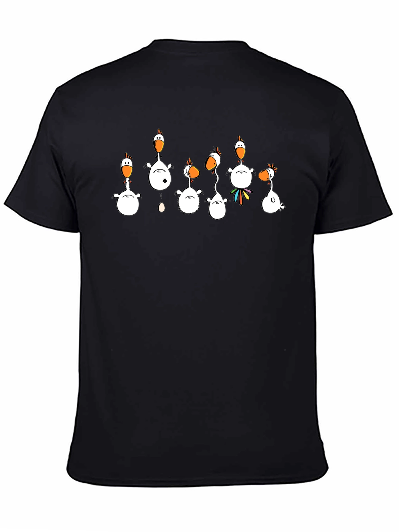 Funny Chicken T-Shirt - Black