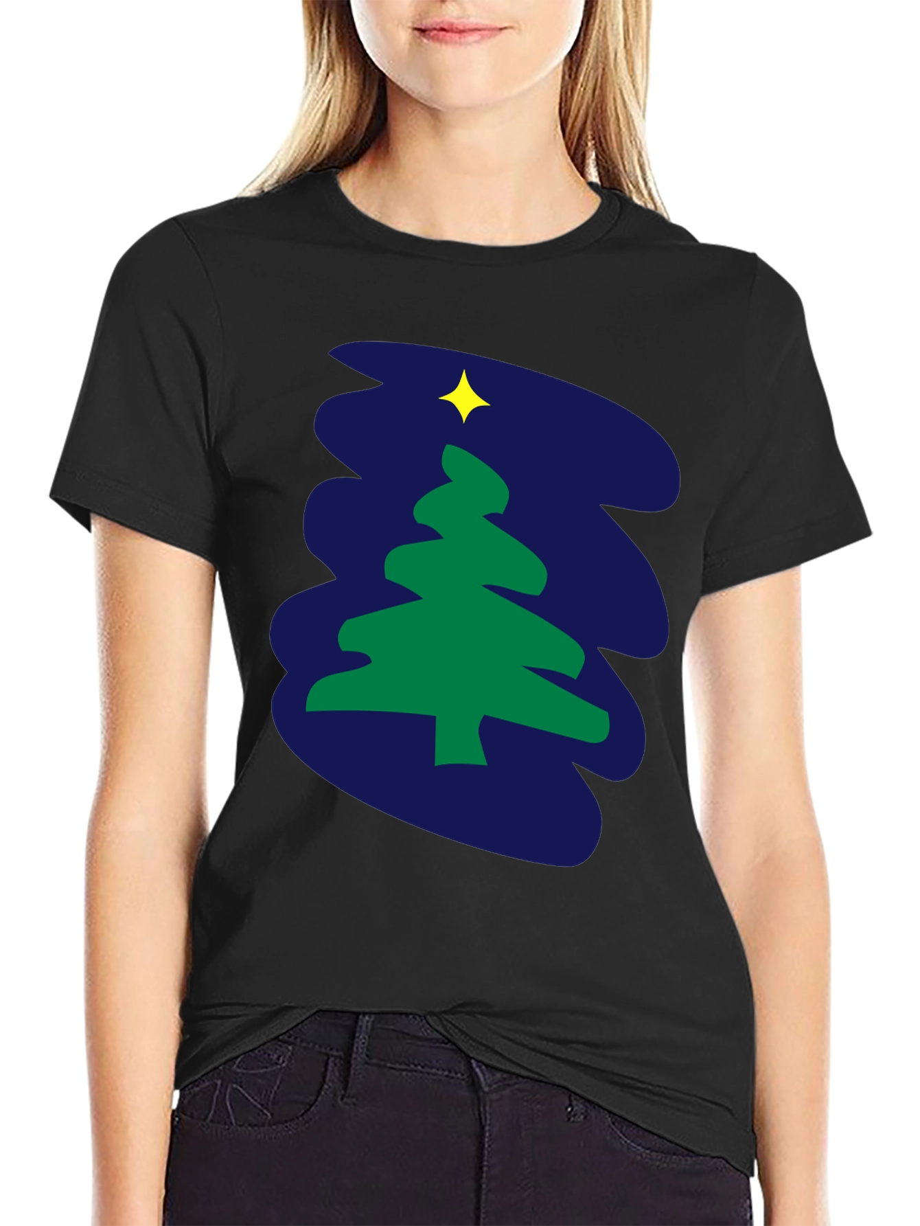 Festive Holiday Tree Graphic Tee