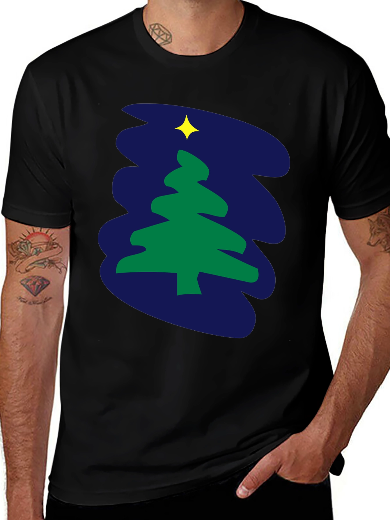 Festive Holiday Tree Graphic Tee