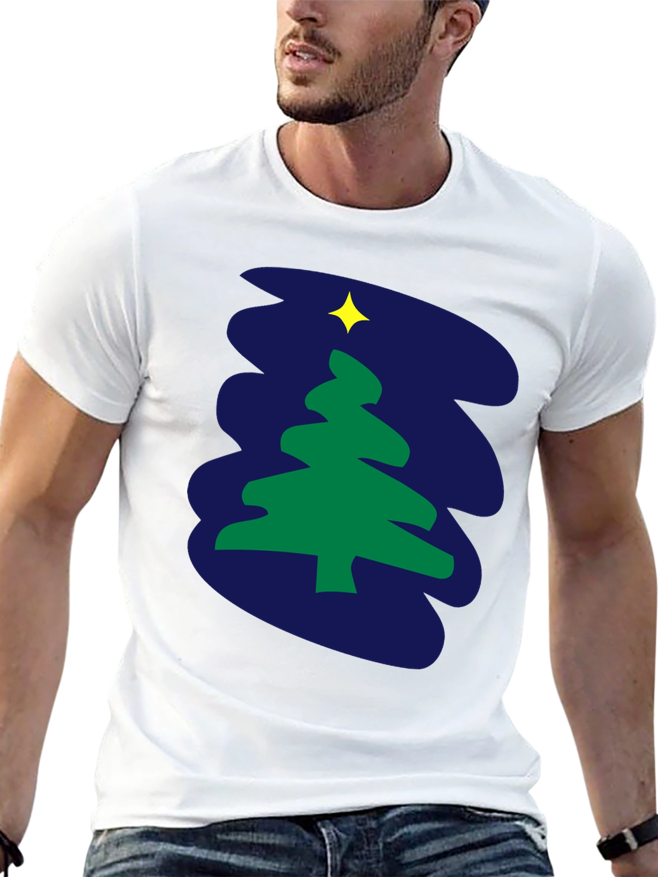Festive Holiday Tree Graphic Tee