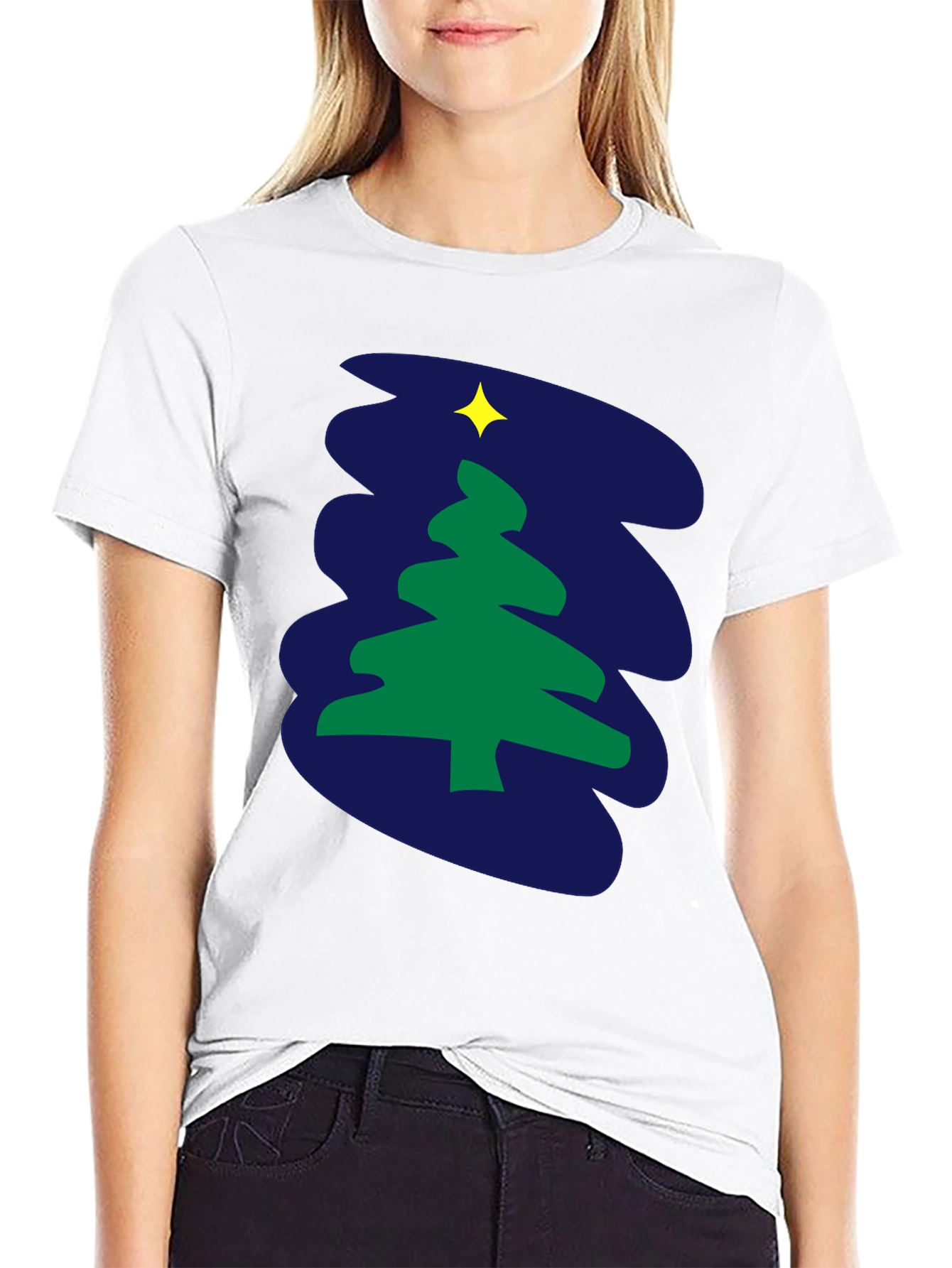 Festive Holiday Tree Graphic Tee