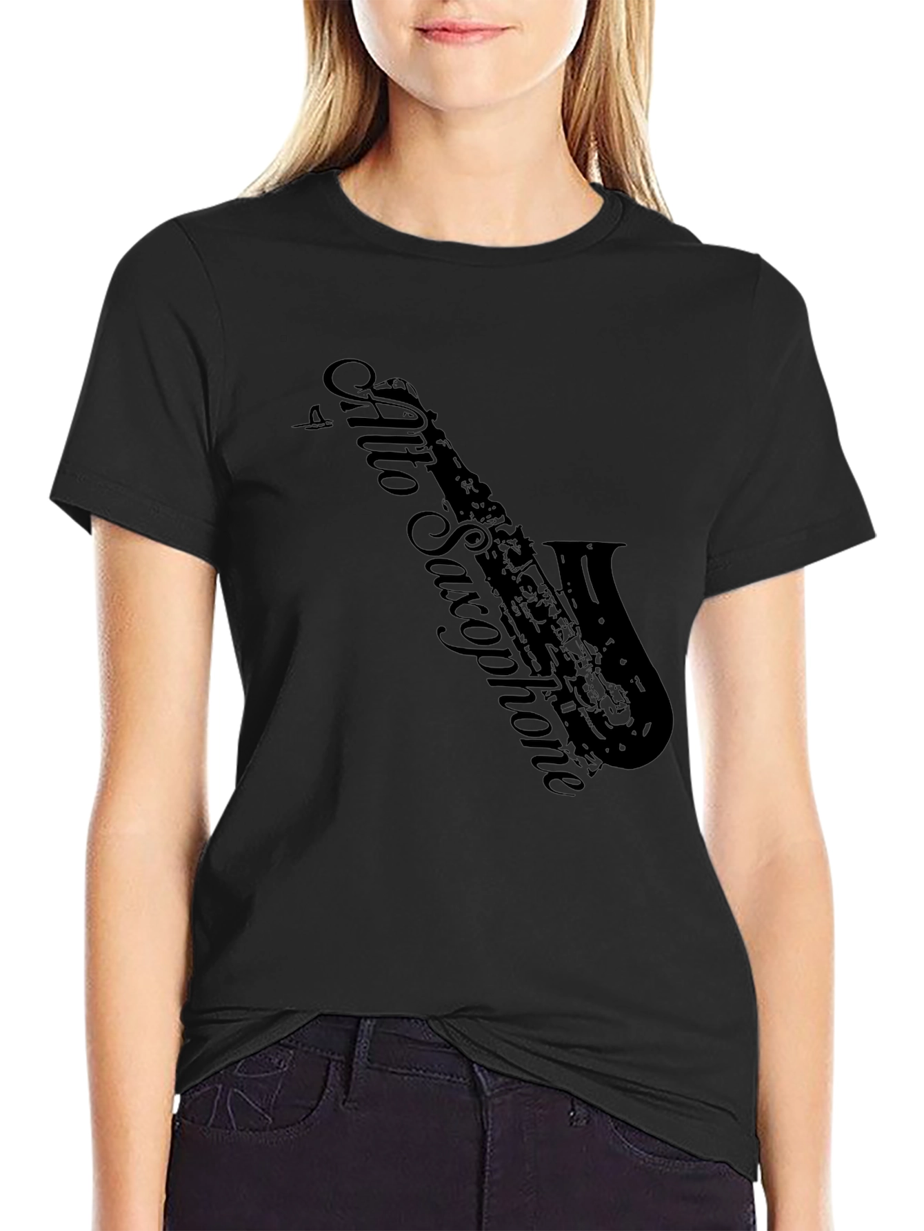 Alto Saxophone Black T-Shirt
