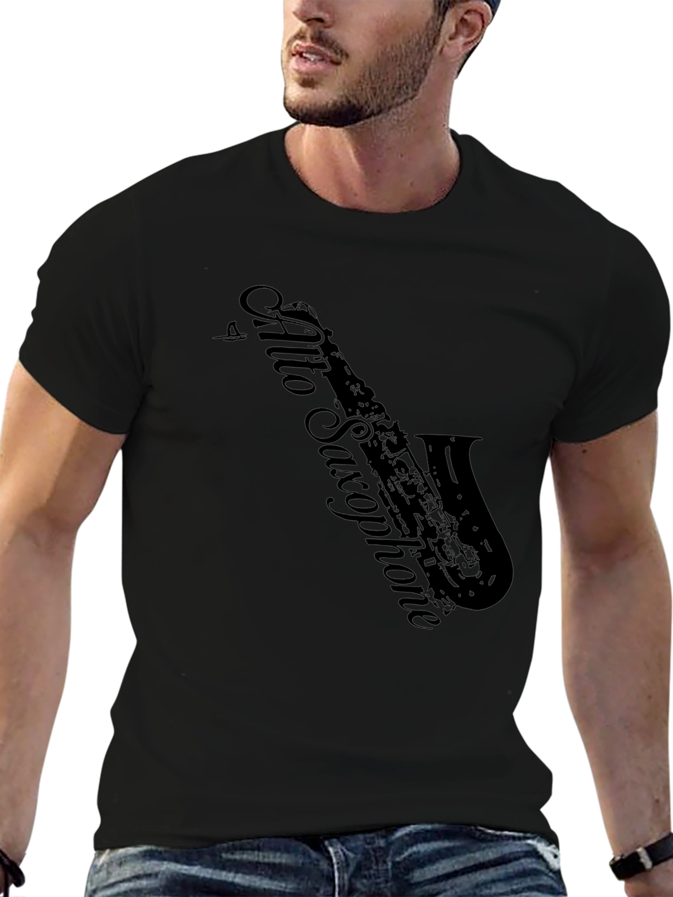 Alto Saxophone Black T-Shirt
