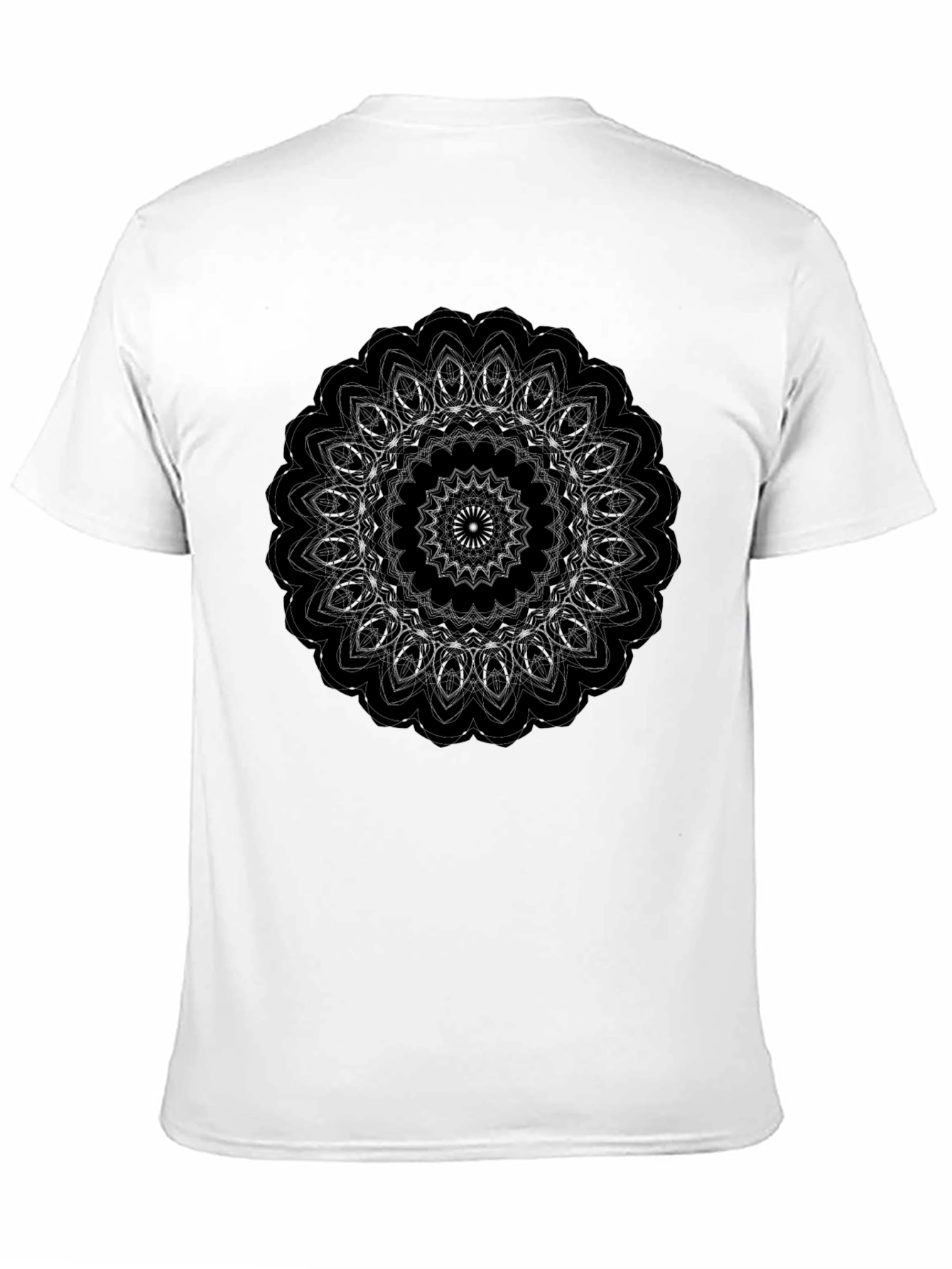 Black Mandala Graphic T-Shirt - Stylish Mens Tee