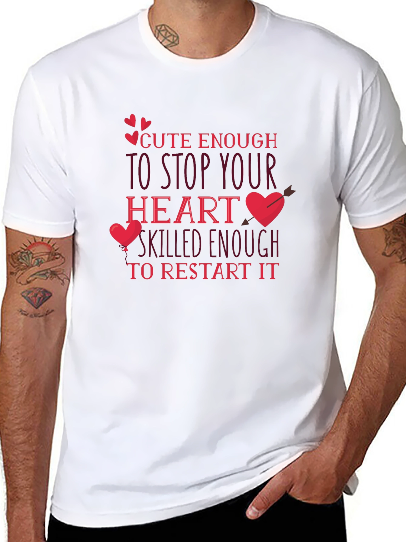 Cute Enough Heart Restart T-Shirt