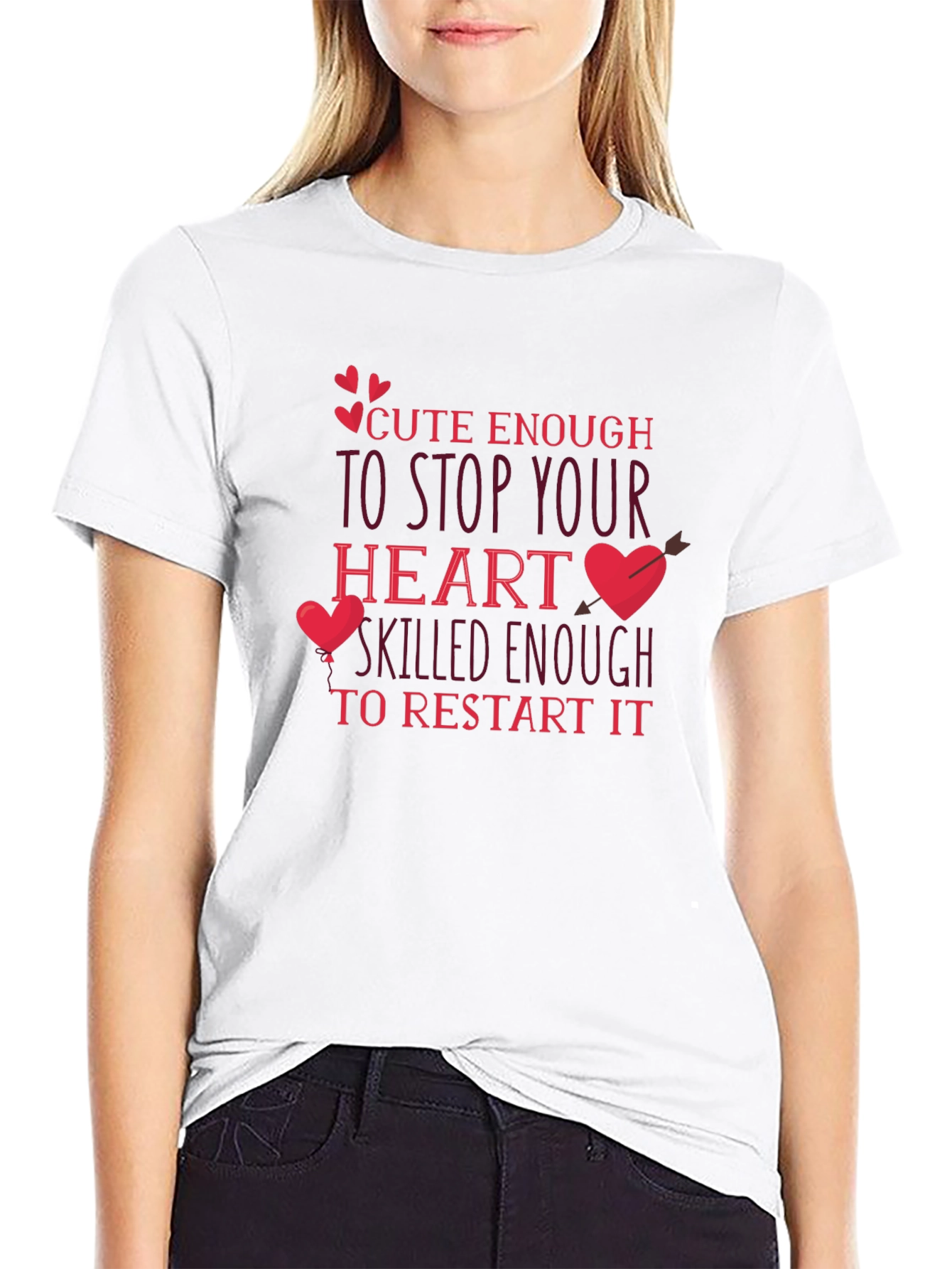 Cute Enough Heart Restart T-Shirt