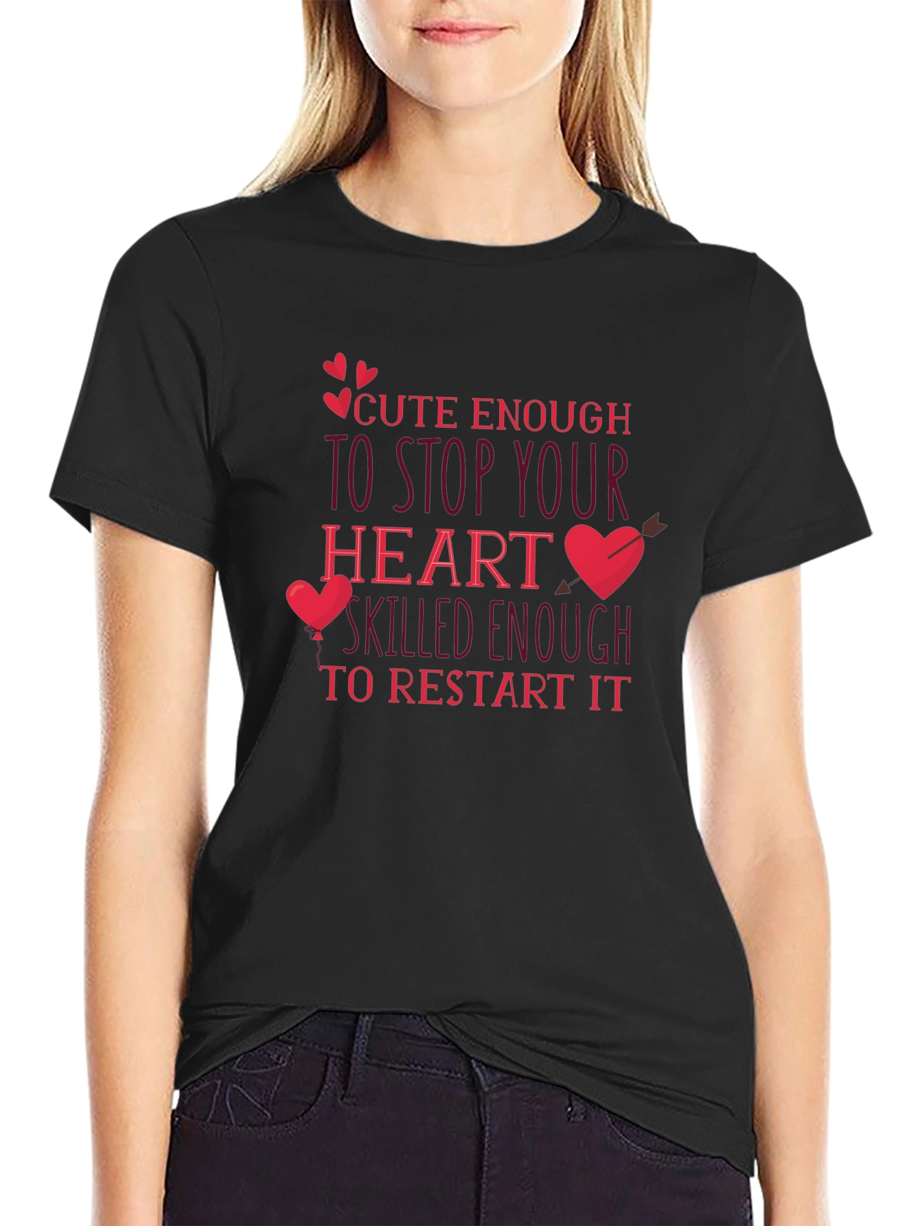 Cute Enough Heart Restart T-Shirt