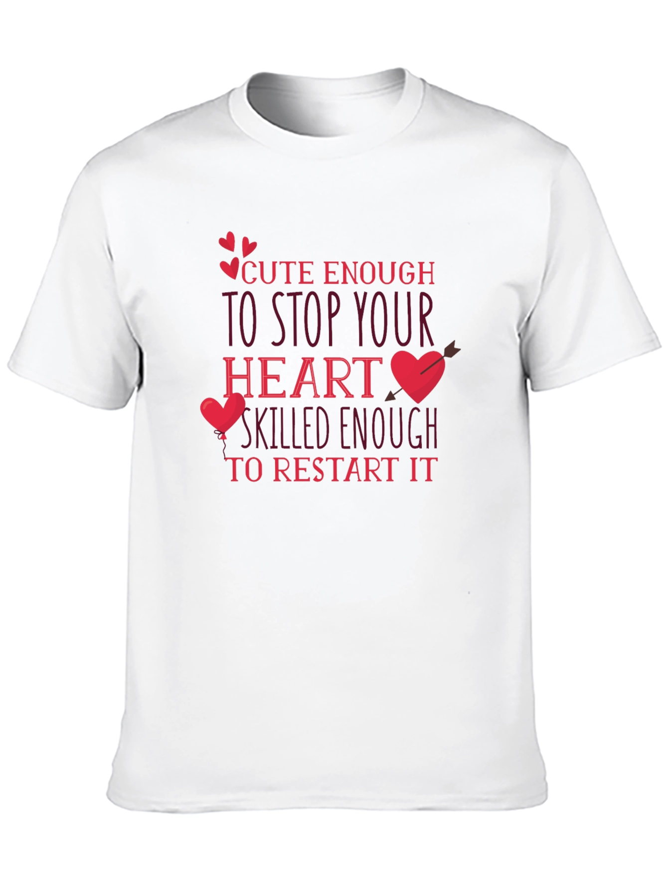 Cute Enough Heart Restart T-Shirt