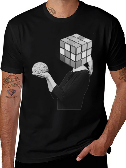 Rubiks Cube Brain T-Shirt