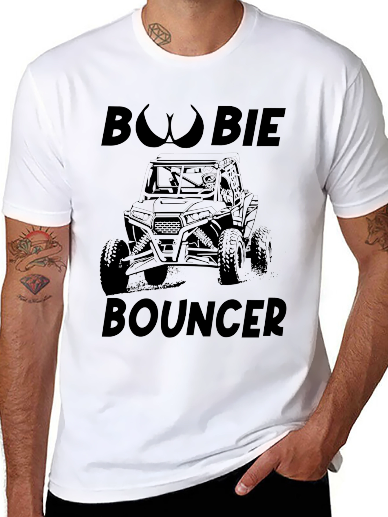 Boobie Bouncer Off-Road Black T-Shirt