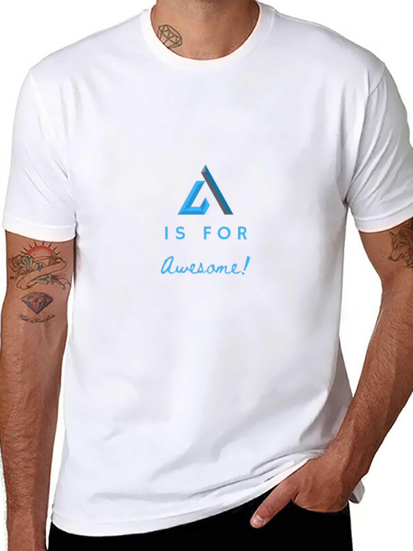 Awesome A T-Shirt - Modern Design