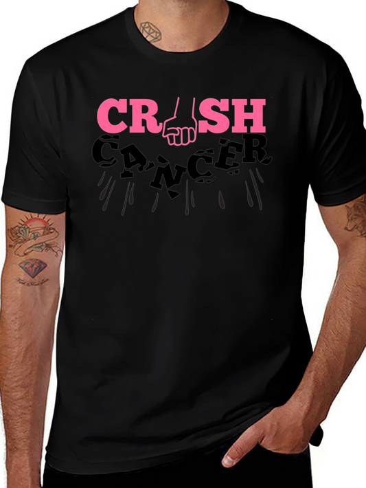 Crash Cancer T-Shirt: Powerful Pink Fist Design