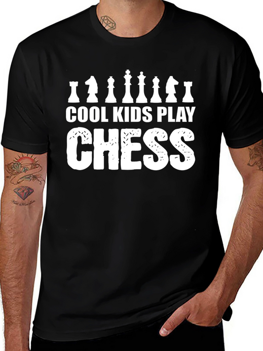 Cool Kids Play Chess Graphic Tee