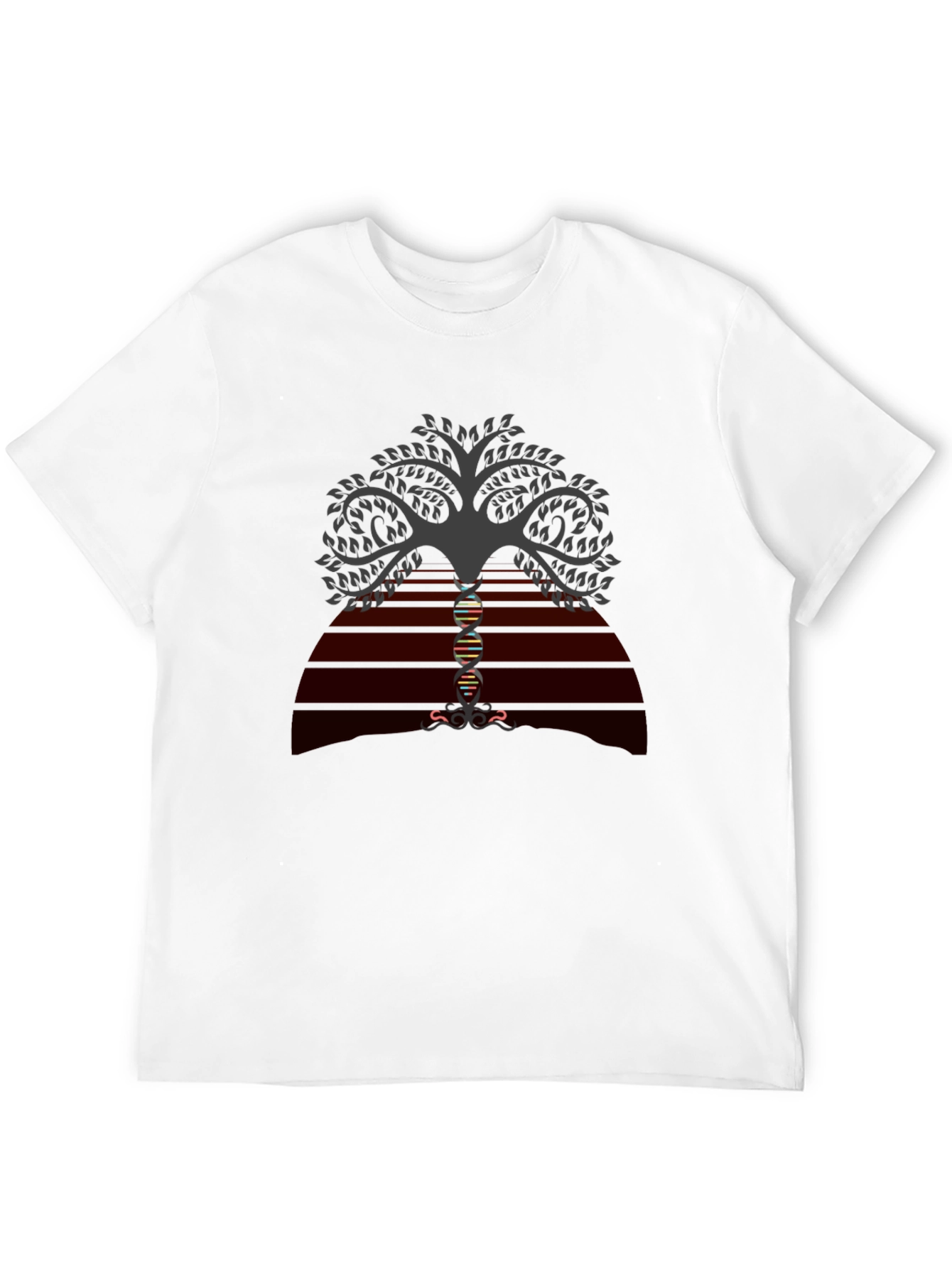 Tree of Life DNA Graphic Tee - Black