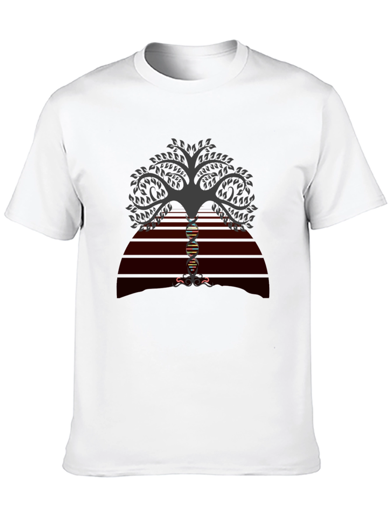 Tree of Life DNA Graphic Tee - Black