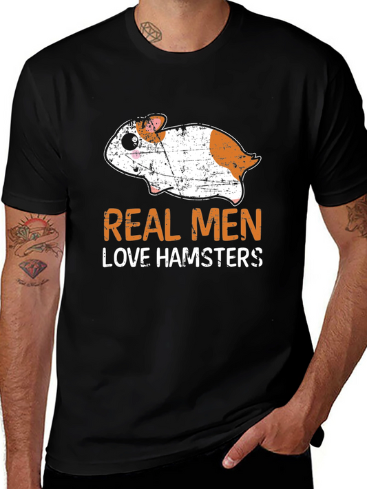 Real Men Love Hamsters Graphic Tee