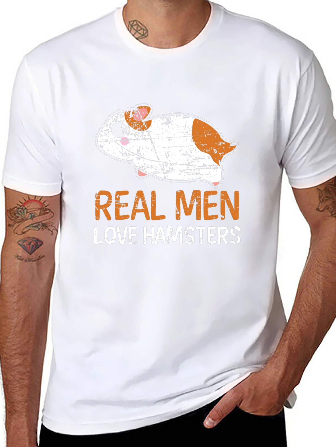 Real Men Love Hamsters Graphic Tee