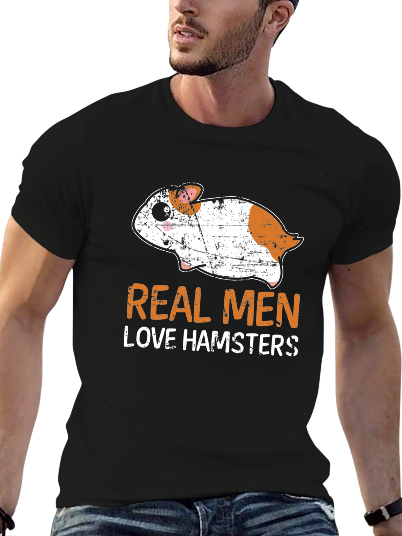 Real Men Love Hamsters Graphic Tee
