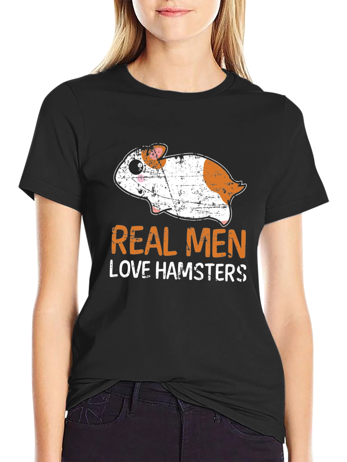 Real Men Love Hamsters Graphic Tee