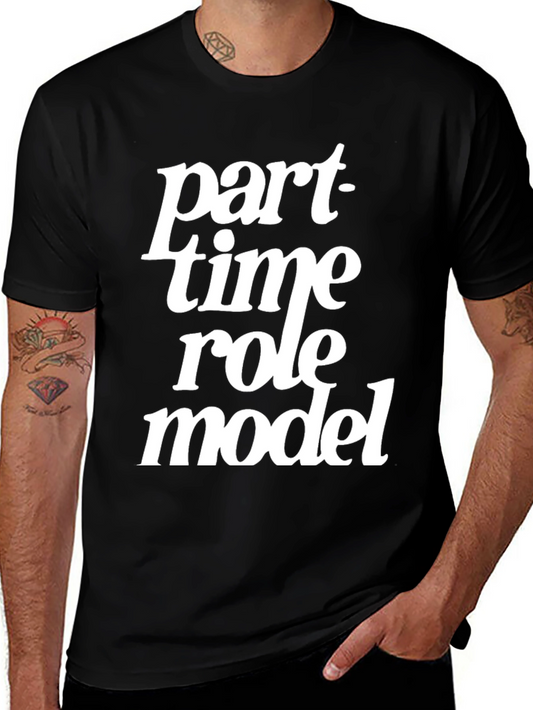 Part-Time Role Model Graphic Tee - Black T-Shirt
