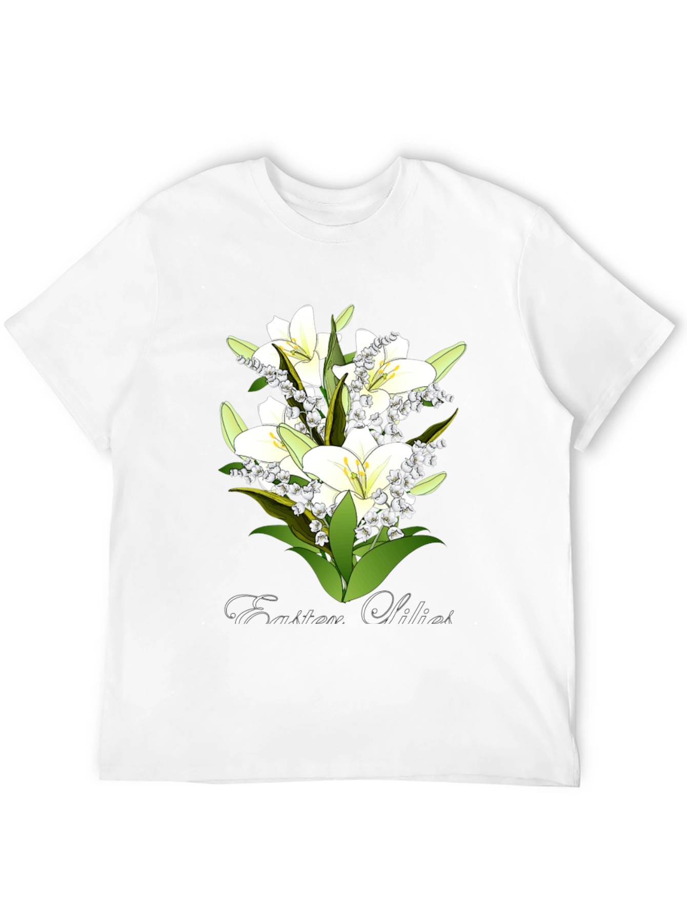 Easter Lilies T-Shirt - Floral Spring Design