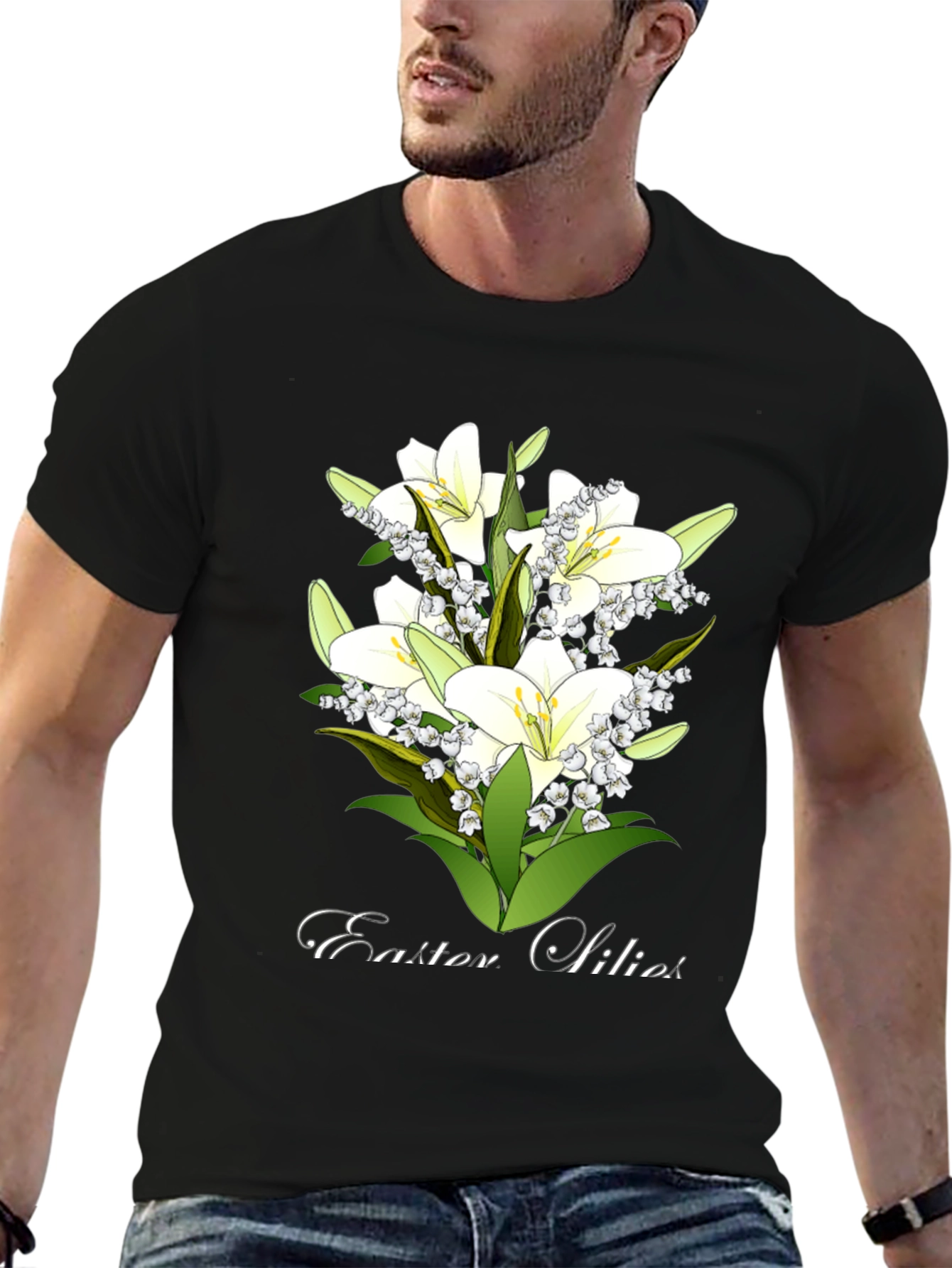 Easter Lilies T-Shirt - Floral Spring Design