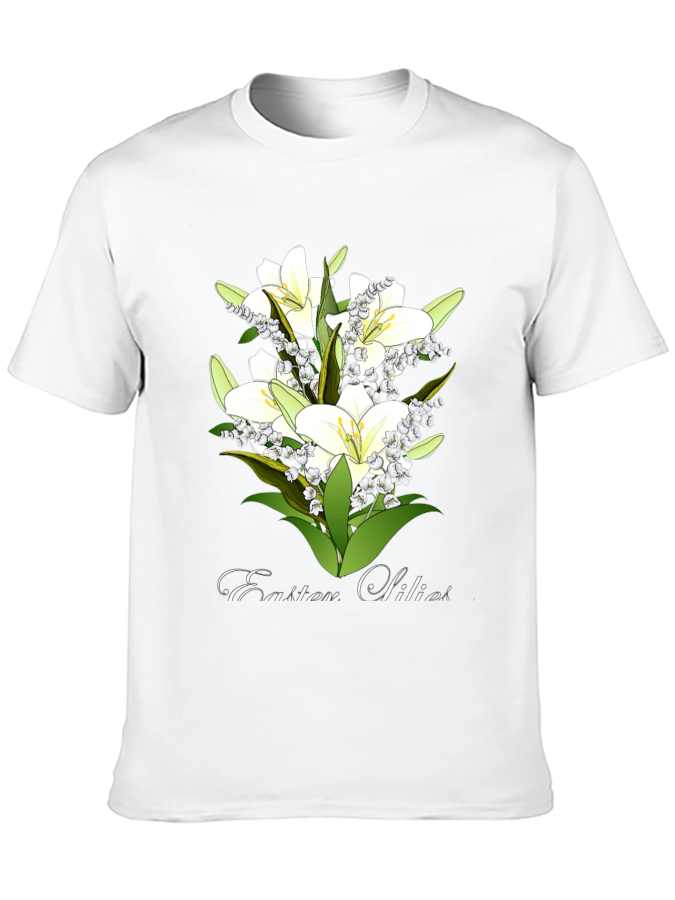 Easter Lilies T-Shirt - Floral Spring Design