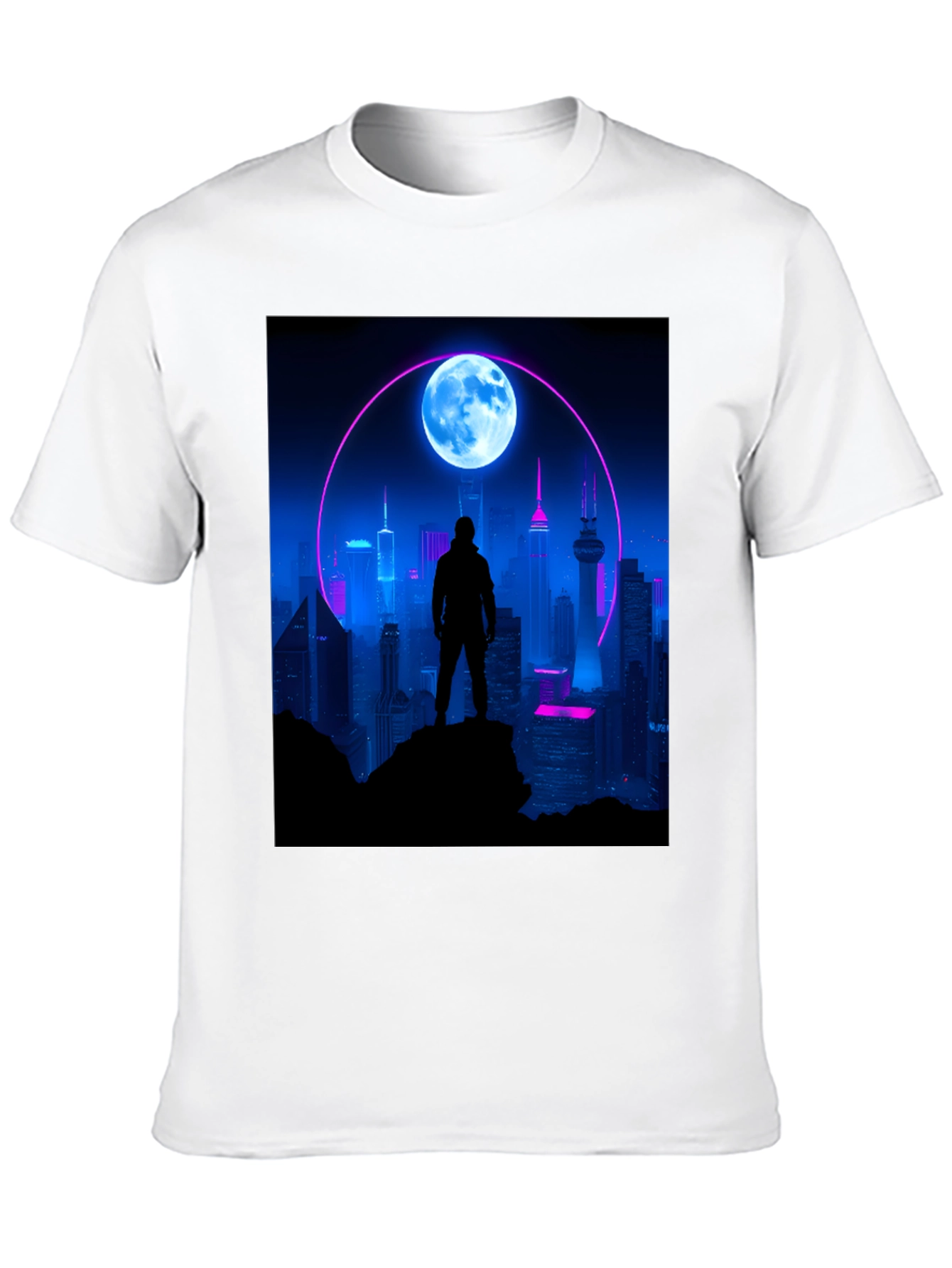 Cyberpunk Cityscape T-Shirt