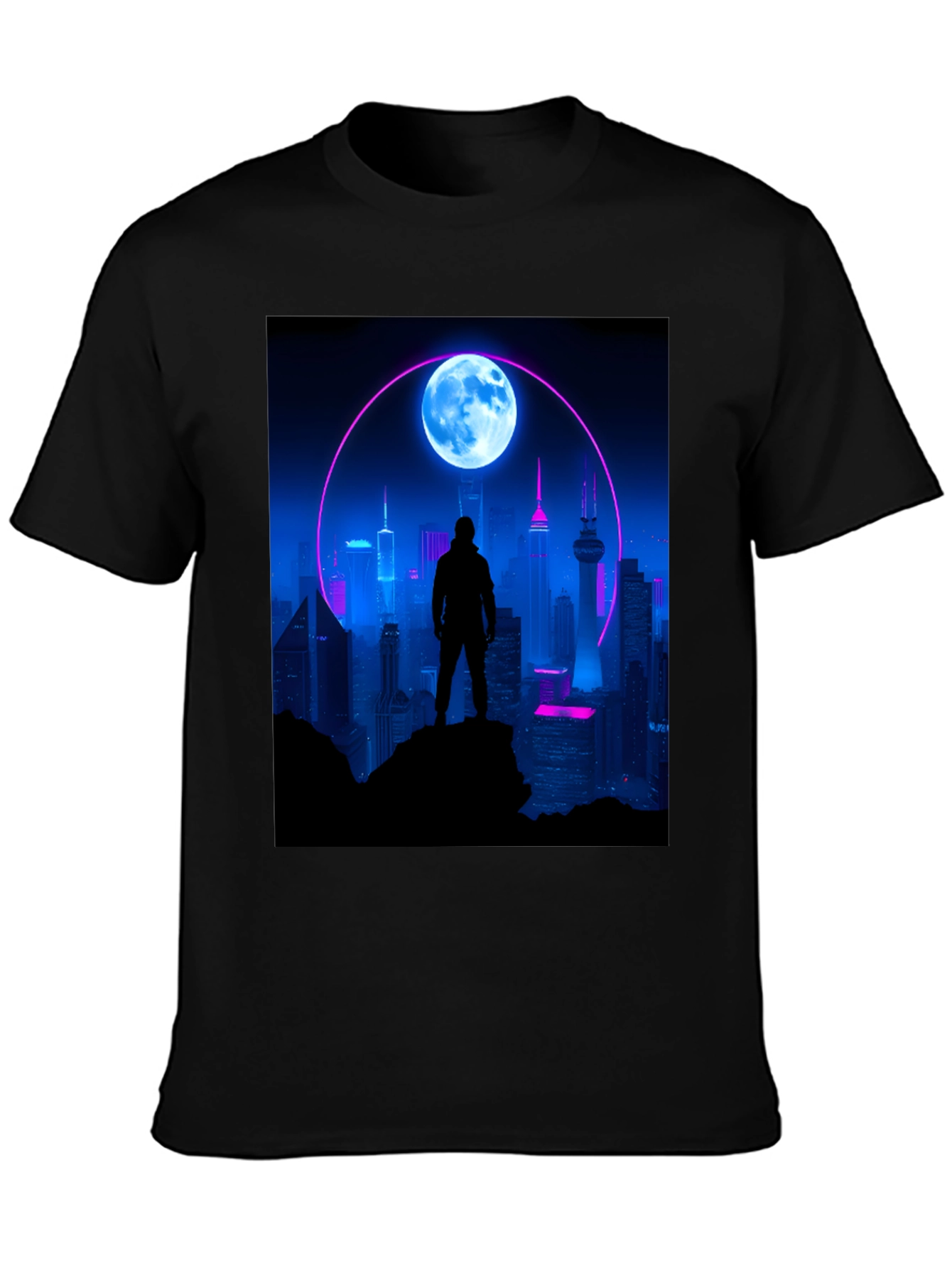 Cyberpunk Cityscape T-Shirt