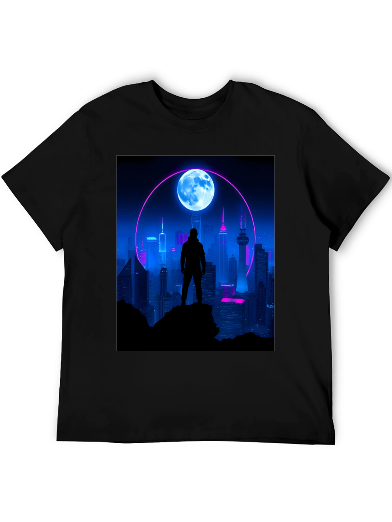 Cyberpunk Cityscape T-Shirt